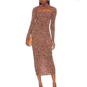 ASTR the Label Leighton Midi dress